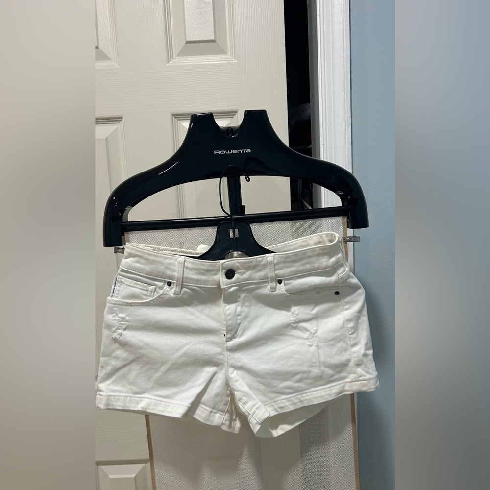 A/X Armani Exchange White Jean Shorts